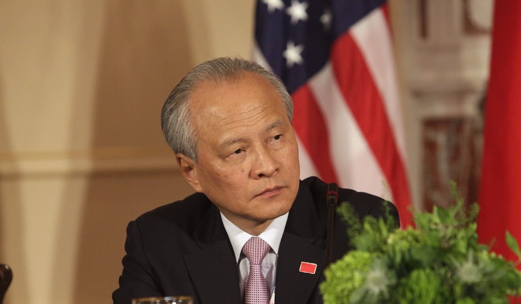 Cui Tiankai is China’s longest-serving ambassador to the US. Photo: AFP