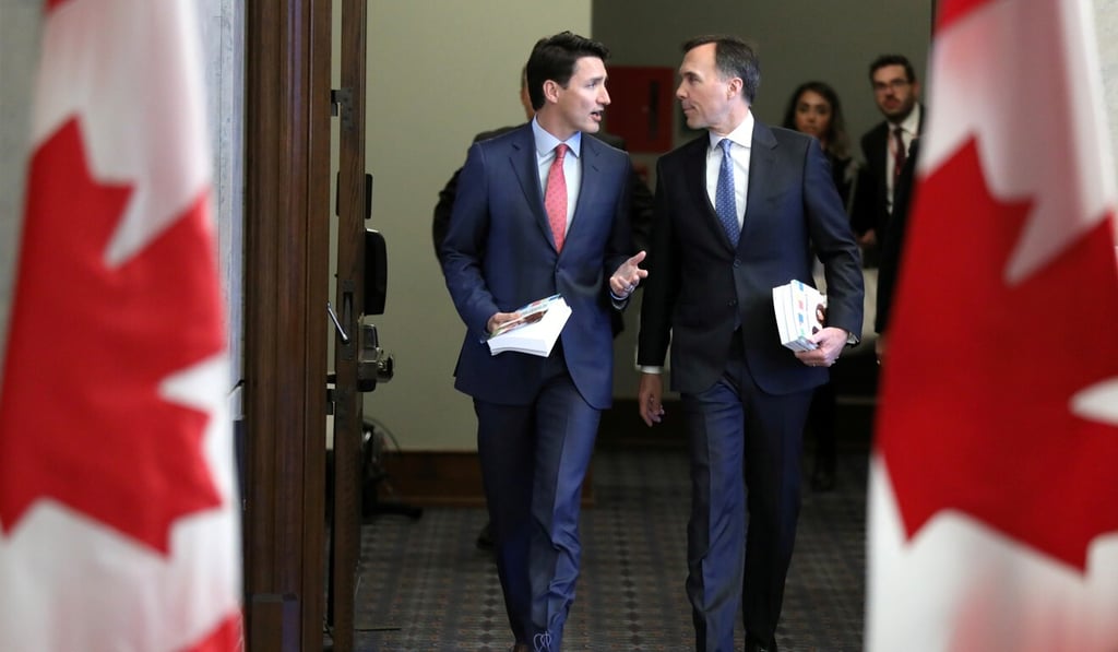 Canada's Prime Minister Justin Trudeau praised Bill Morneau’s achievements as finance minister. File photo: Reuters