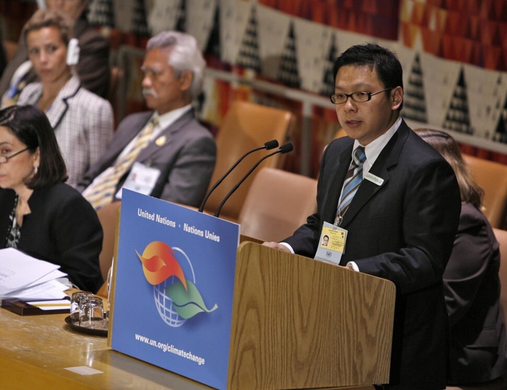 Lo addresses the UN Heads of States Climate Summit on behalf of Greenpeace. Lo addresses the UN Heads of States Climate Summit on behalf of Greenpeace.