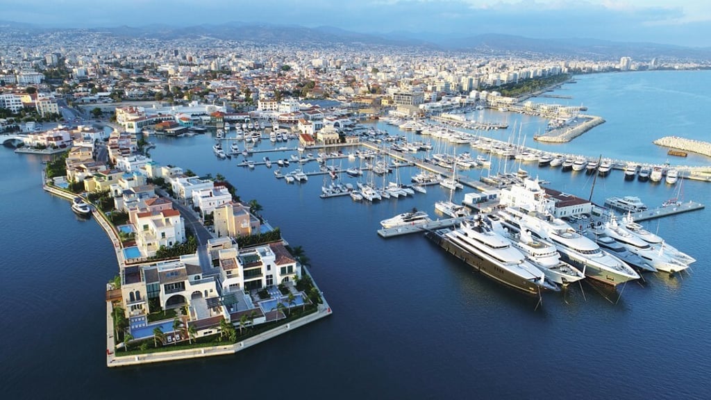Limassol Marina, Cyprus, Castle Residences is a unique cluster of homes set on their own private island. Photo: handout