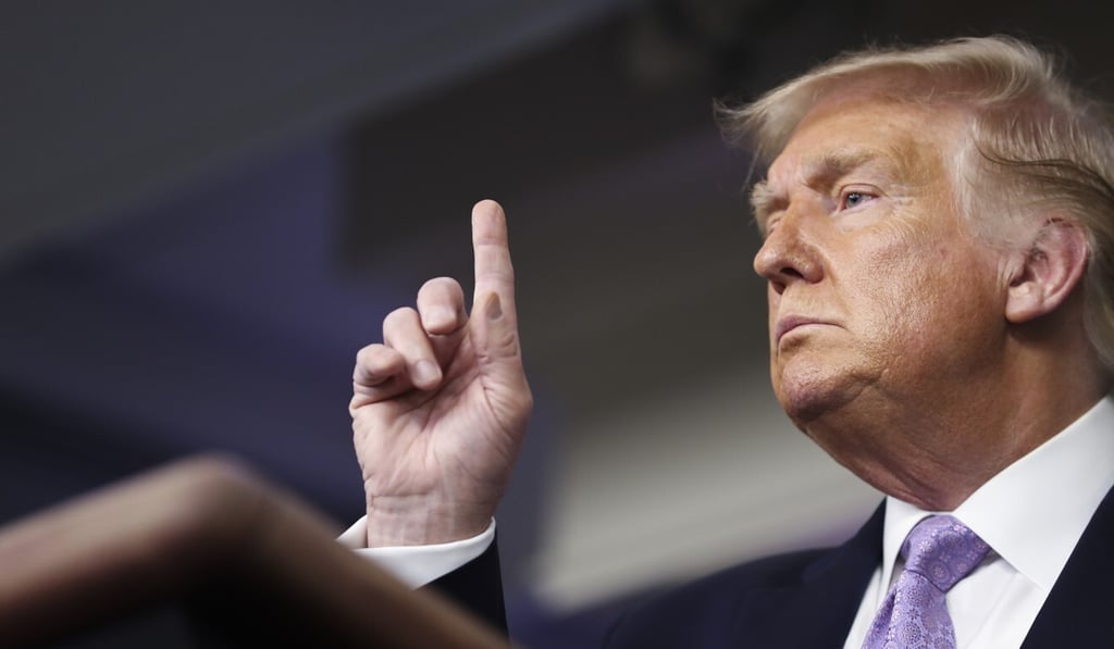 US President Donald Trump has targeted Chinese apps WeChat and TikTok. Photo: Bloomberg