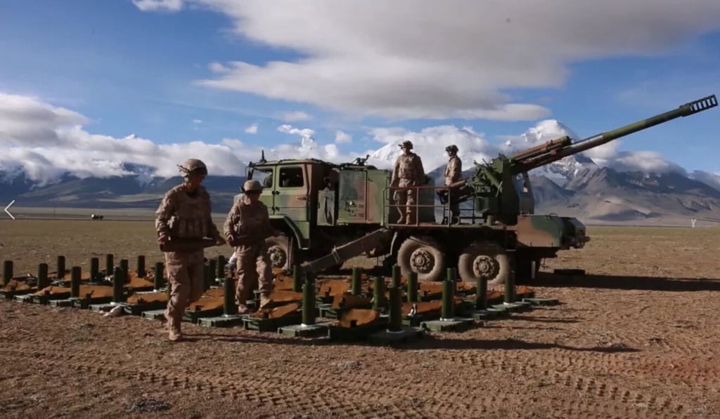 The drill was the latest in a series of exercises in the region, where the PLA has sent a large number of troops. Photo: qq.com The drill was the latest in a series of exercises in the region, where the PLA has sent a large number of troops. Photo: qq.com