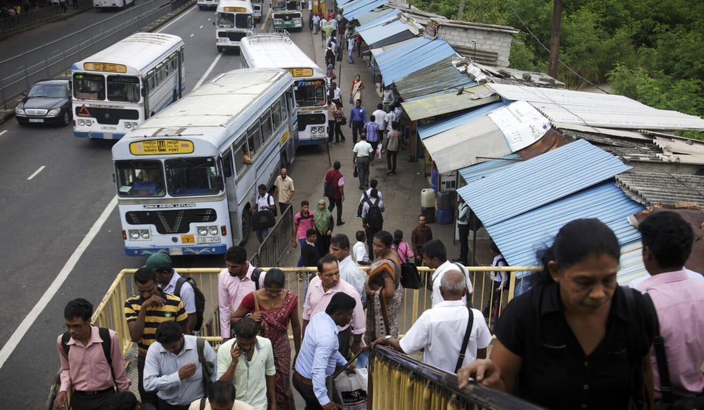 Commuters in Colombo, Sri Lanka. File photo: Bloomberg