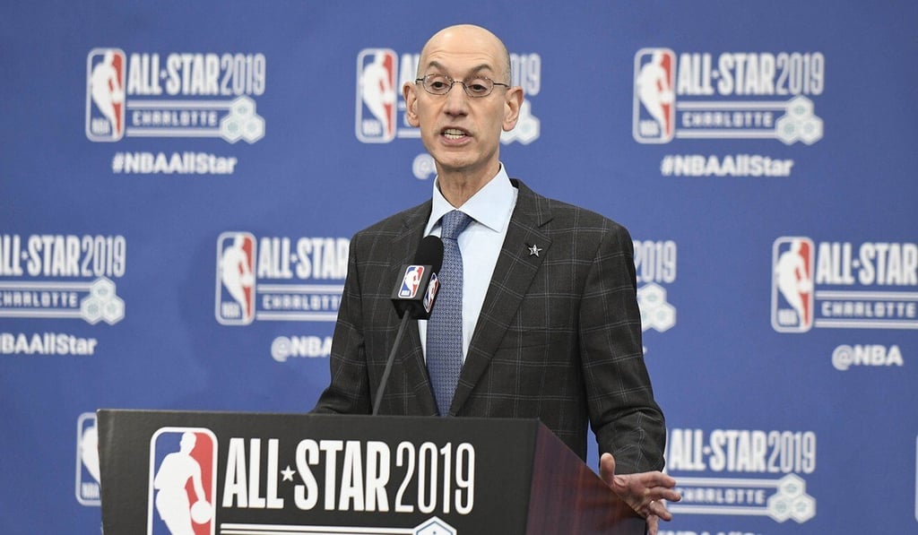 NBA commissioner Adam Silver speaks to the media during a press conference in 2019. Photo: TNS