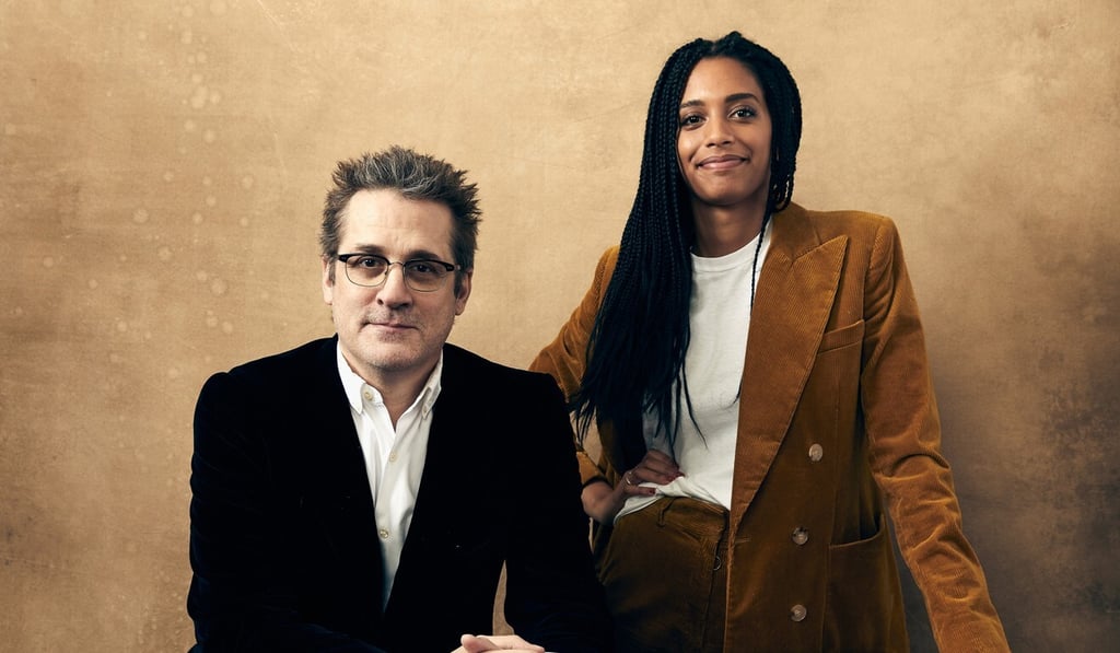 Paul Simms (left) and Stefani Robinson are co-writers of the series. Photo: Getty Images