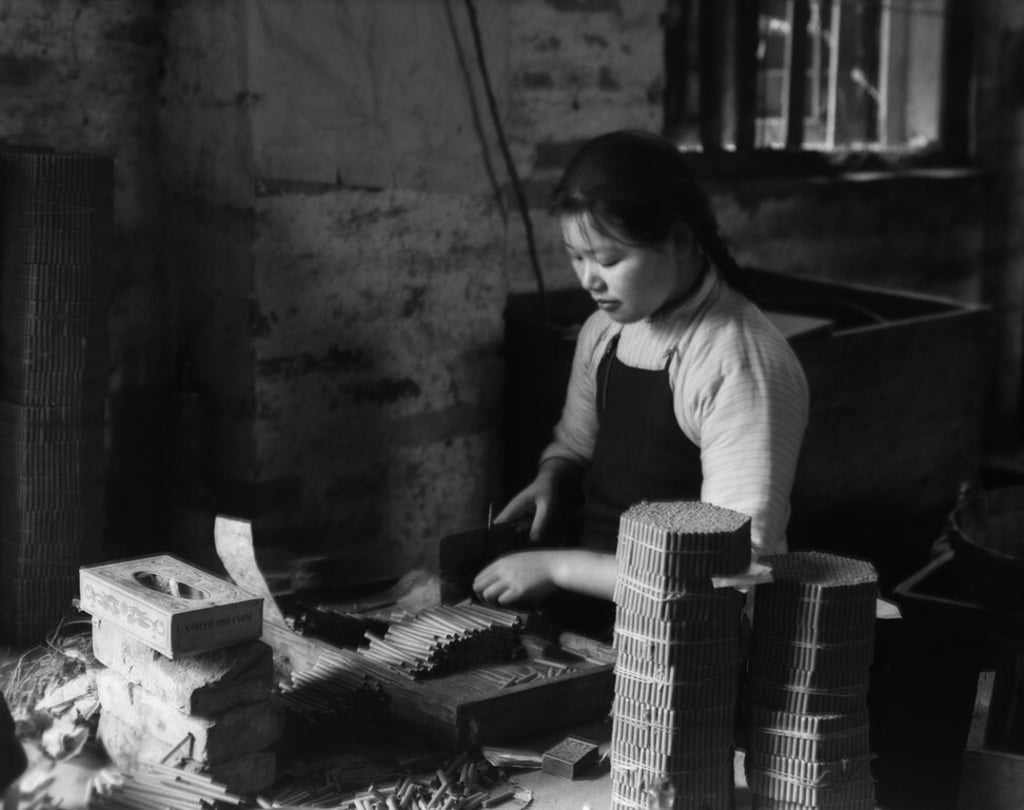 A firecracker factory in 1930s Hong Kong. Photo: Getty Images A firecracker factory in 1930s Hong Kong. Photo: Getty Images