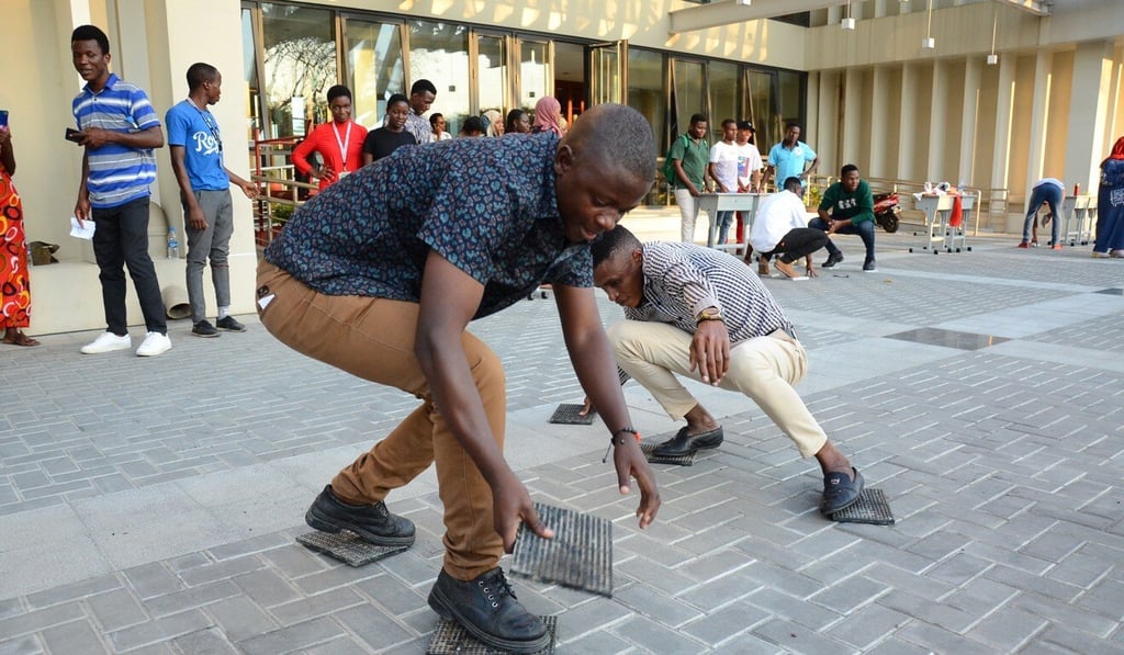 Students take part in games organised by the Confucius Institute at the University of Dar es Salaam in Tanzania. Photo: Xinhua Students take part in games organised by the Confucius Institute at the University of Dar es Salaam in Tanzania. Photo: Xinhua