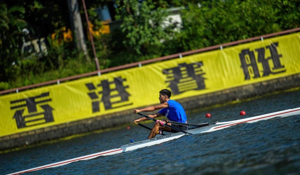 Chan Chi-fung racing on Shing Mun River. Photo: Handout Chan Chi-fung racing on Shing Mun River. Photo: Handout