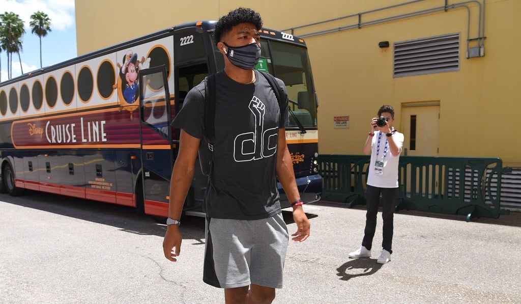 Washington Wizards' Japanese rookie Rui Hachimura is photographed by 'virtual influencer' Liam Nikuro in Florida, US. Photo: 1Sec