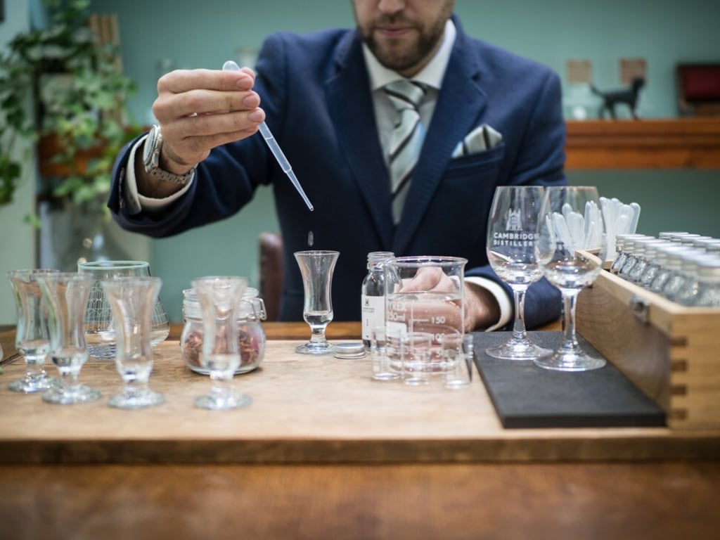 Tailoring a drink to a particular client is a painstaking process. Photo: Cambridge Distillery Tailoring a drink to a particular client is a painstaking process. Photo: Cambridge Distillery