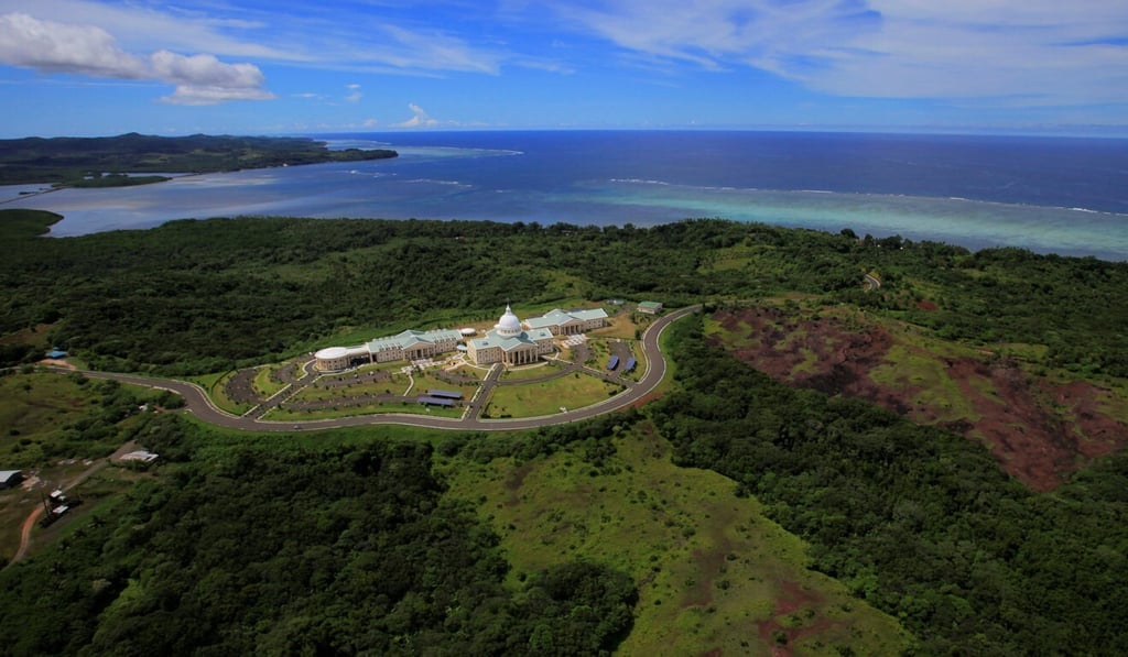 US Secretary of Defence Mark Esper this week plans to fly to tiny Palau, which no Pentagon chief has ever visited. Photo: AP US Secretary of Defence Mark Esper this week plans to fly to tiny Palau, which no Pentagon chief has ever visited. Photo: AP