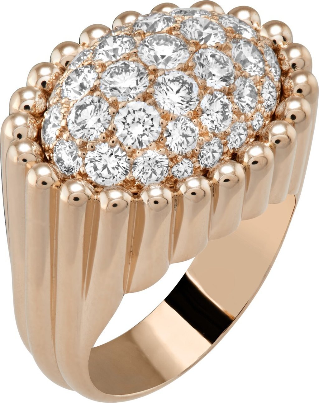 Ring from Van Cleef & Arpels' Perlée diamond collection Ring from Van Cleef & Arpels' Perlée diamond collection