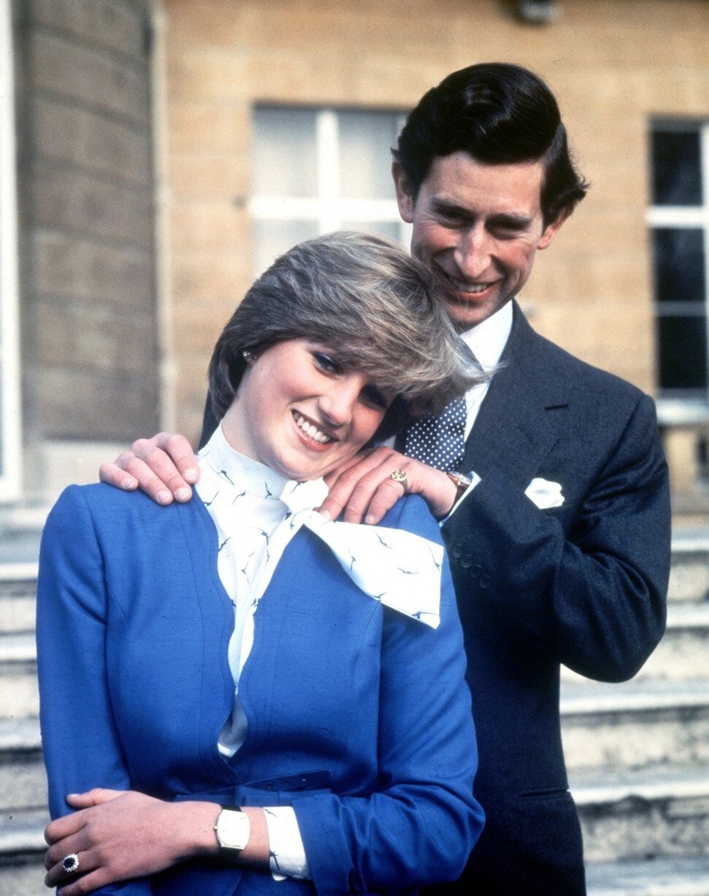 Prince Charles and Lady Diana Spencer pose following the announcement of their engagement in 1981. Photo: AP Prince Charles and Lady Diana Spencer pose following the announcement of their engagement in 1981. Photo: AP