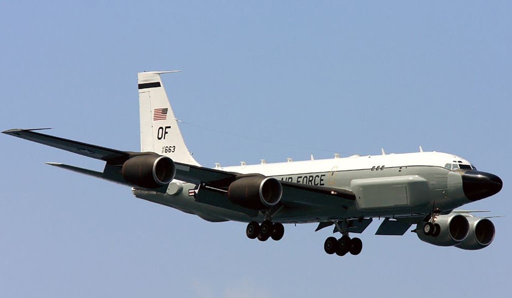The US Air Force dispatched one of its missile-tracking spy planes to the area. Photo: Handout