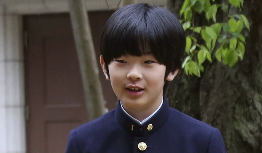 Prince Hisahito, presumptive heir to the Chrysanthemum Throne, pictured in April last year. Photo: AP