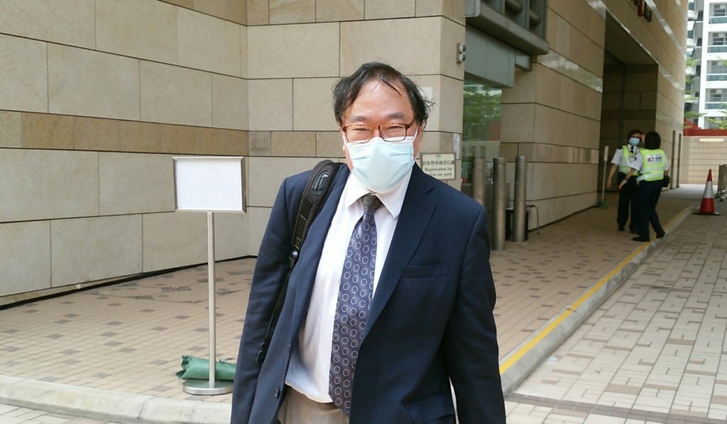 Medical expert Philip Beh leaves West Kowloon Court after testifying on Wednesday. Photo: Brian Wong