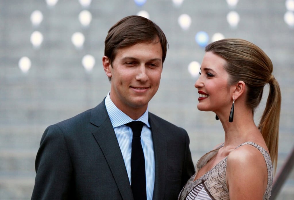 The other first couple: Donald Trump's daughter Ivanka Trump and husband Jared Kushner both hold influential positions in the White House. Photo: Reuters The other first couple: Donald Trump's daughter Ivanka Trump and husband Jared Kushner both hold influential positions in the White House. Photo: Reuters