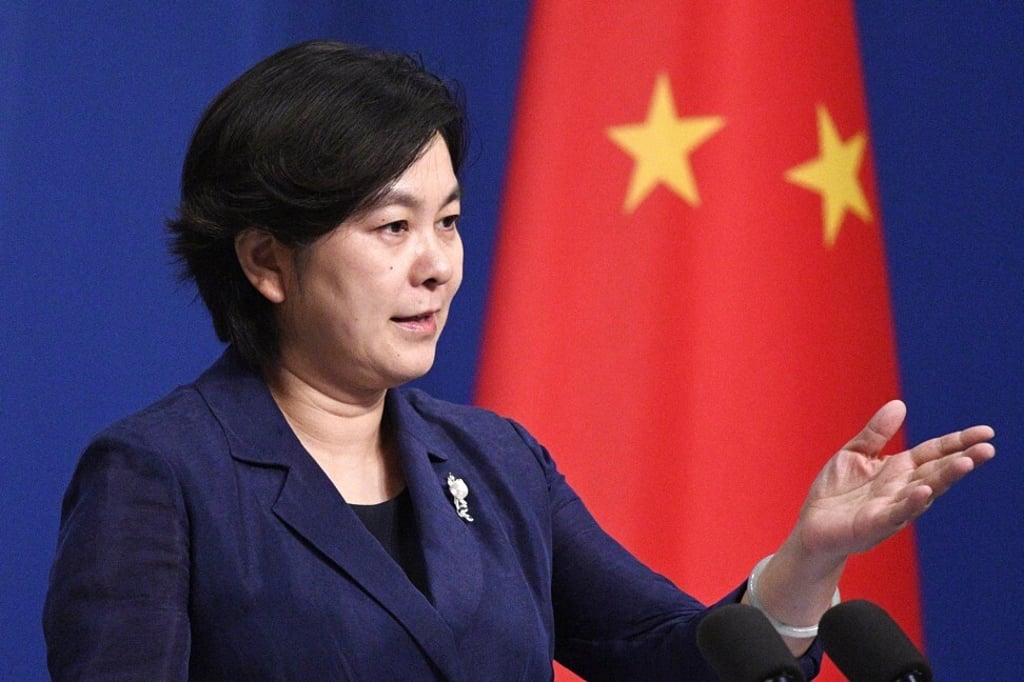 Chinese foreign ministry spokeswoman Hua Chunying. Photo: Kyodo