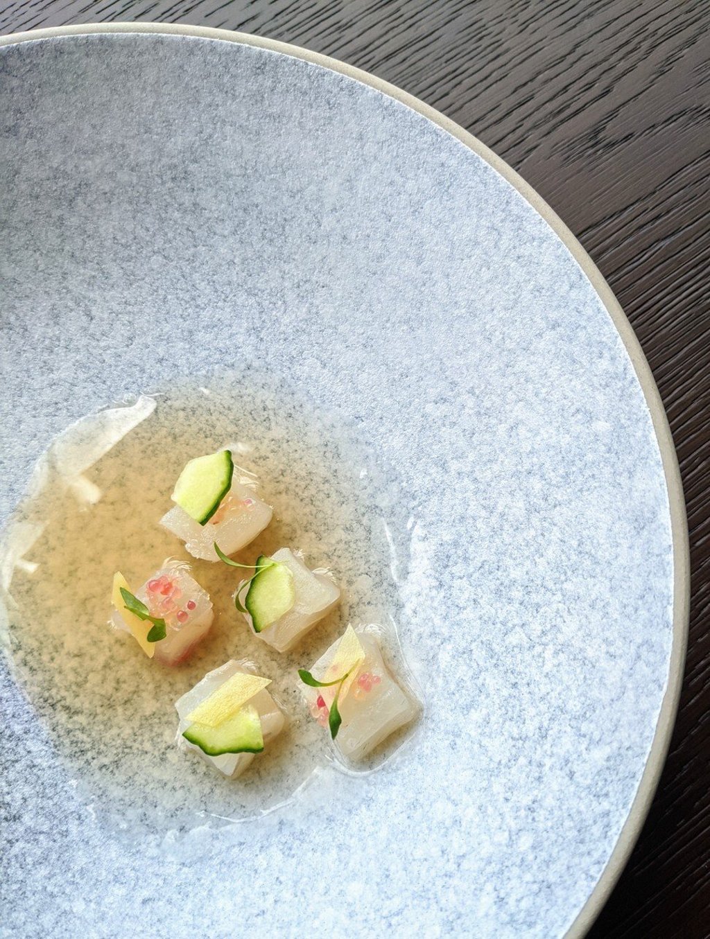 The beautiful hamachi dish at Hong Kong’s new restaurant Cobo House. Photo: SCMP