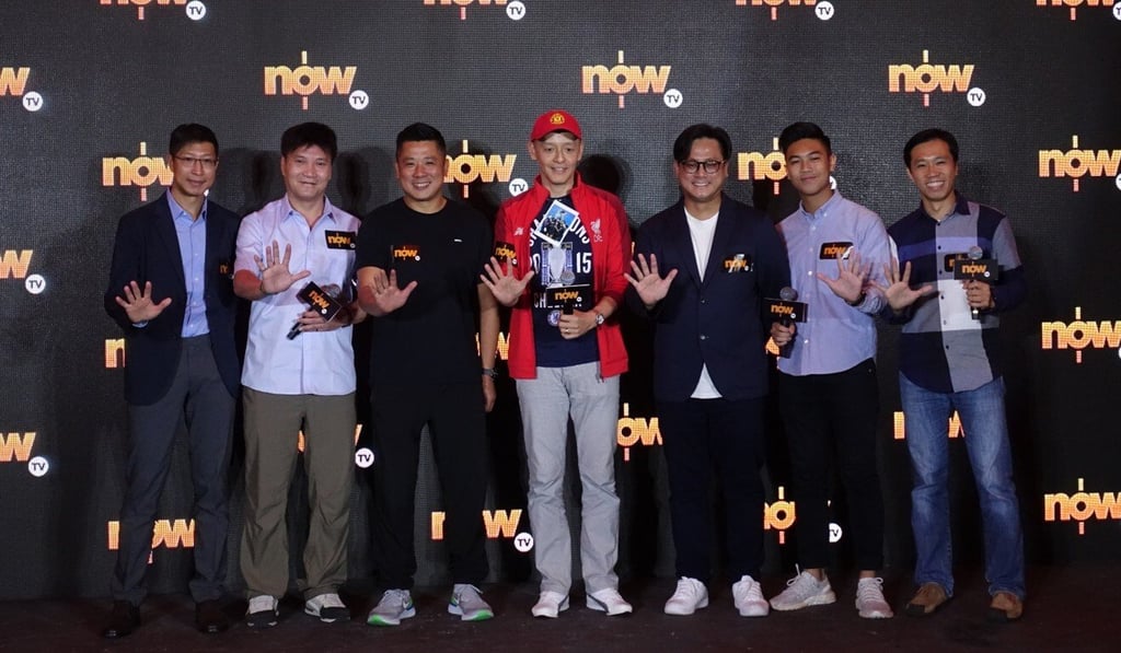 Now TV’s English Premier League channel commentators at a press conference announcing broadcasting arrangement for the 2018-19 season. Photo: Handout