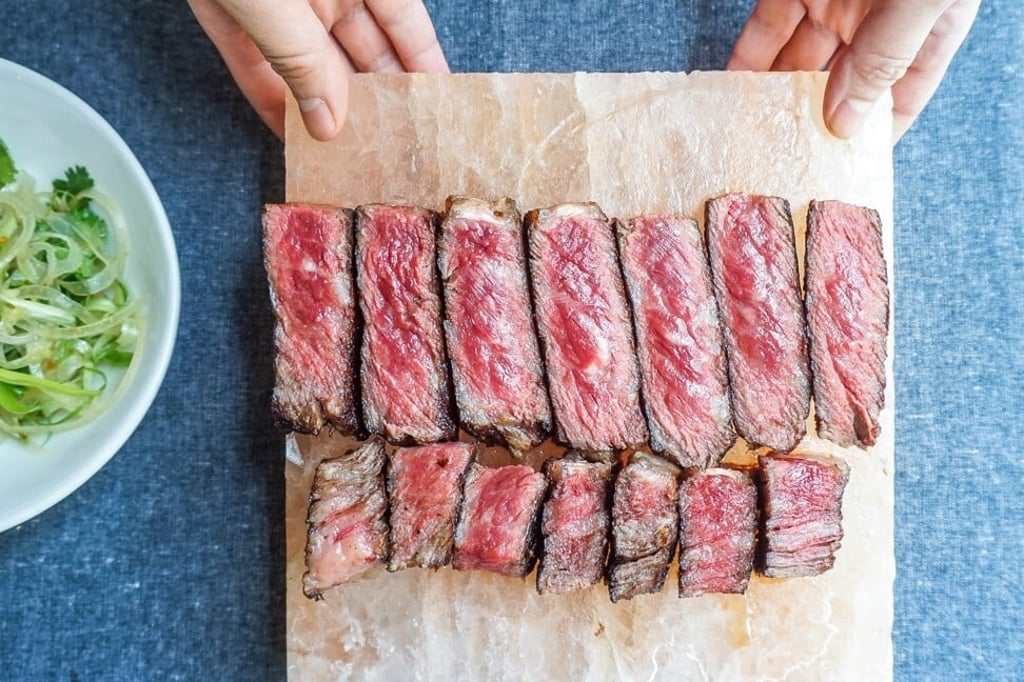 Korean 1++ rib-eye served at Table. Photo: Table