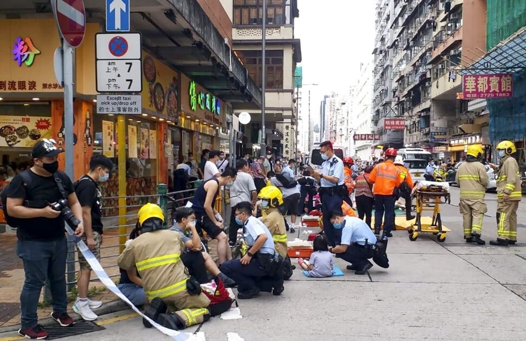 The emergency services tend to those in need. Photo: Facebook The emergency services tend to those in need. Photo: Facebook