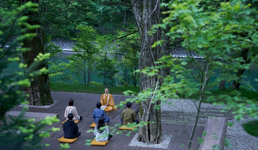 Morning meditation at the Ritz-Carlton Nikko, Japan. Photo: Ritz-Carlton Nikko