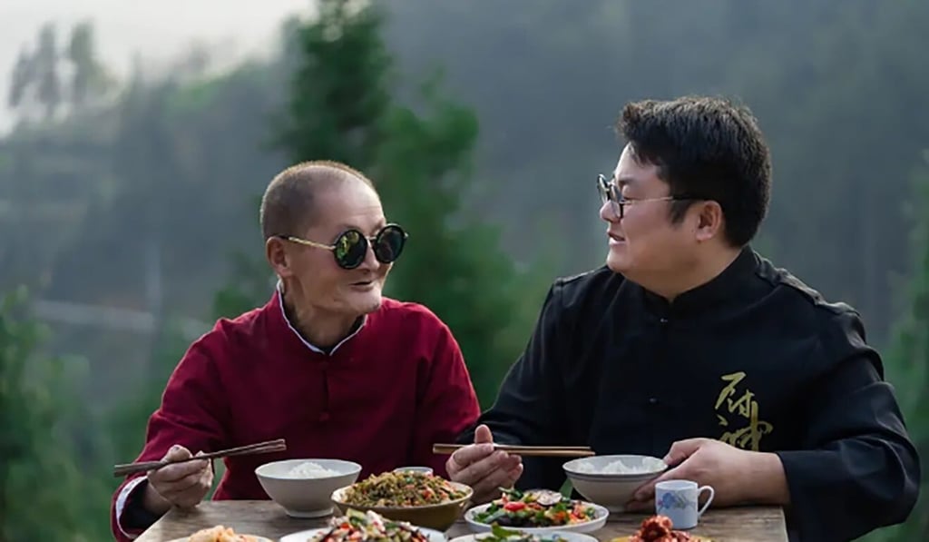 Tan Zhouhai and his grandfather in one of their videos. Photo: Handout