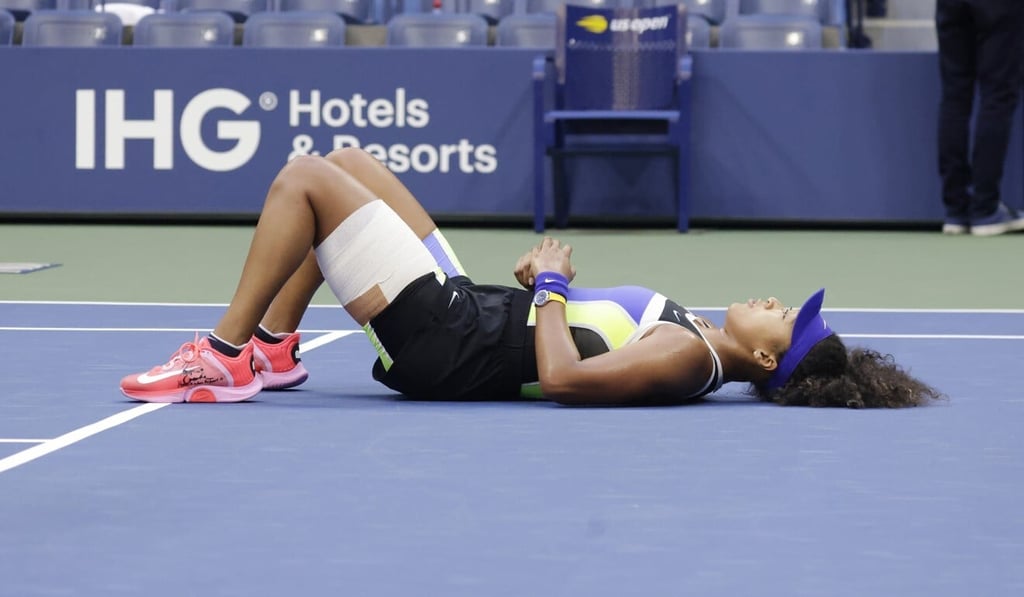 Osaka reacts after defeating Azarenka at the USTA National Tennis Centre. Photo: EPA Osaka reacts after defeating Azarenka at the USTA National Tennis Centre. Photo: EPA