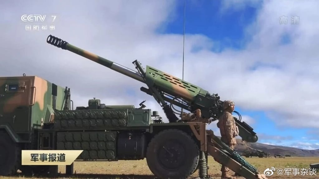 Video of drills showed PLA air and ground forces in Tibet. Photo: Weibo