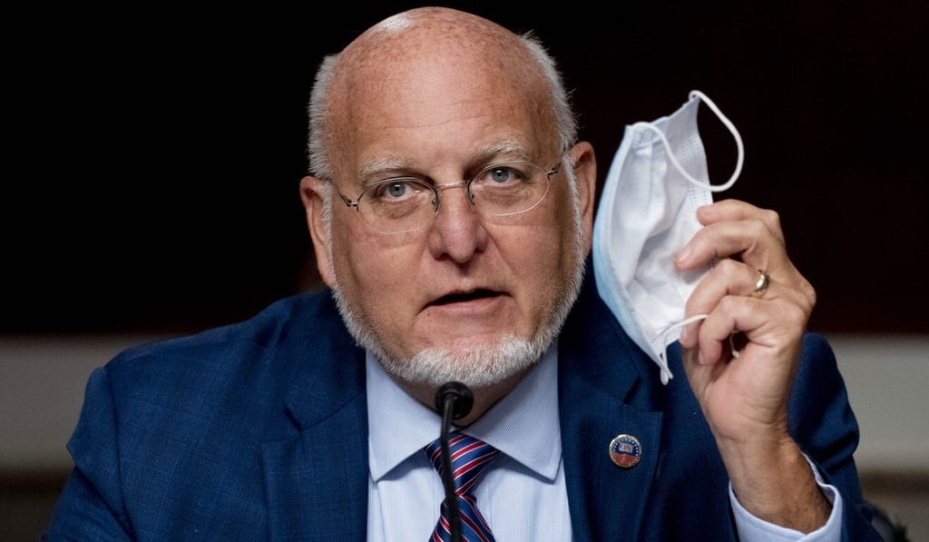 US CDC director Robert Redfield attends a Senate Appropriations subcommittee hearing on Capitol Hill on Wednesday. Photo: Xinhua