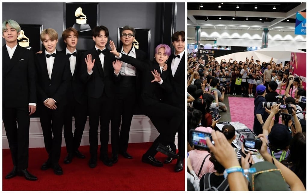 BTS and Momoland. Photo: AP, Reuters BTS and Momoland. Photo: AP, Reuters