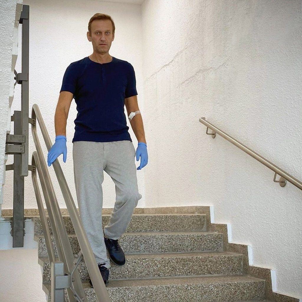 Alexei Navalny says his road to recovery will be a long one. Photo: Instagram account @navalny / AFP Alexei Navalny says his road to recovery will be a long one. Photo: Instagram account @navalny / AFP