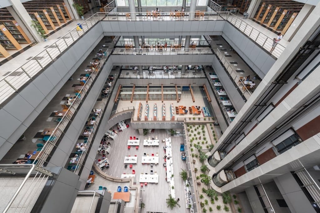 The library at Chengdu’s Southwestern University of Finance and Economics, which is one of the city’s leading higher-education institutions. Photo: LP2 Studio/Shutterstock