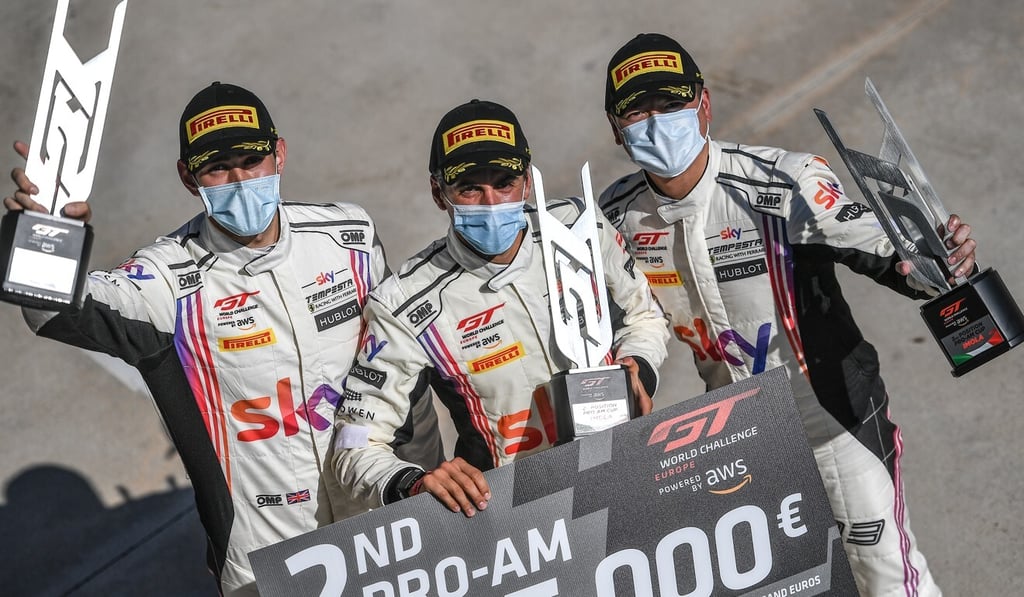 Jonathan Hui's team placed 2nd in the opening round of the GT World Challenge Europe Endurance Cup pro-am in 2020. Photo: Handout Jonathan Hui's team placed 2nd in the opening round of the GT World Challenge Europe Endurance Cup pro-am in 2020. Photo: Handout