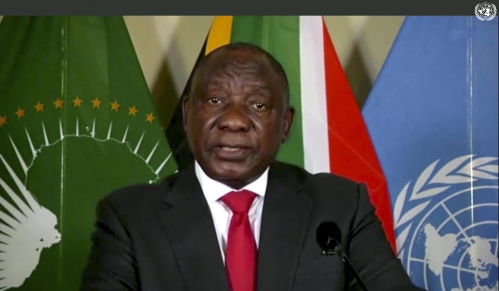 Cyril Ramaphosa called for greater representation of African countries on the UN Security Council. Photo: AP