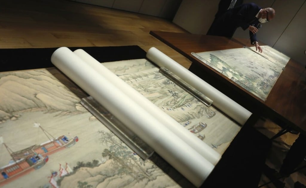 The scroll will be displayed at the Hong Kong Exhibition and Convention Centre in October. Photo: Nora Tam