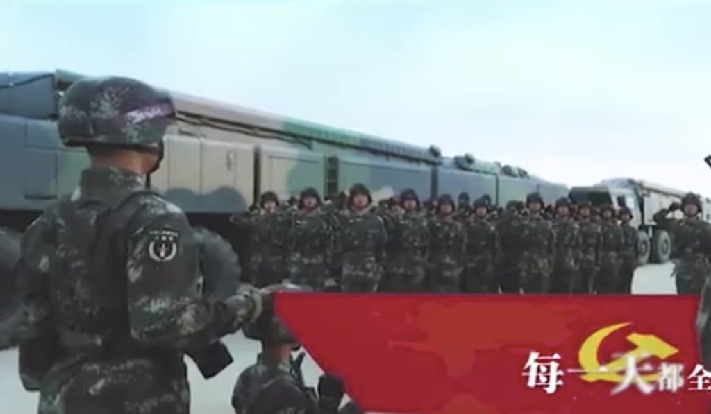 The video shows troops “ready to go” to war. Photo: Handout