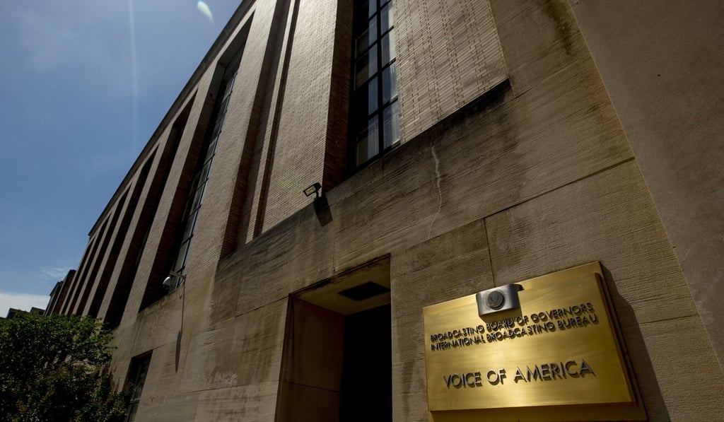The Voice of America building in Washington in June. Photo: AP