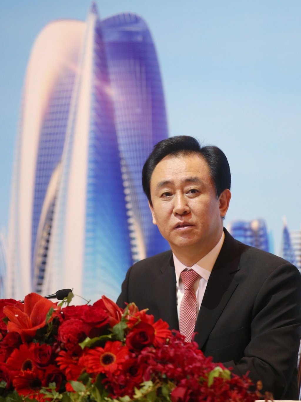 Hui Ka-yan, Chairman of the Board of China Evergrande Group, attends the China Evergrande Group 2017 Annual Results at the Four Seasons Hotel in Central. 26MAR18 SCMP / David Wong Hui Ka-yan, Chairman of the Board of China Evergrande Group, attends the China Evergrande Group 2017 Annual Results at the Four Seasons Hotel in Central. 26MAR18 SCMP / David Wong