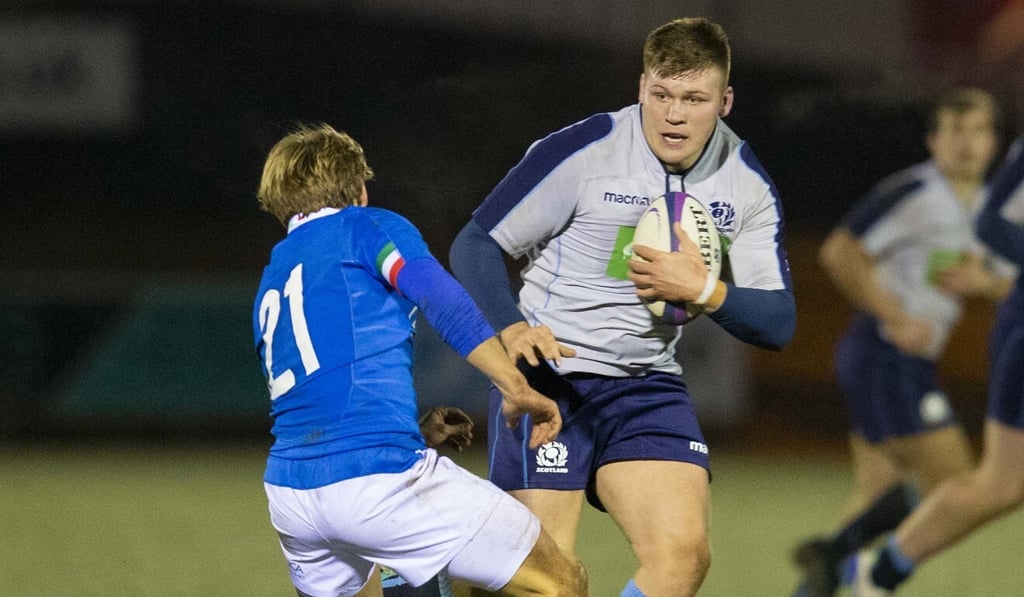 Euan McLaren on the charge for Scotland against Italy in 2019. Photo: Handout