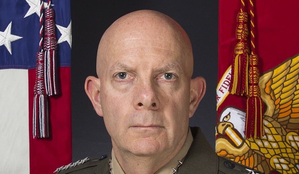American forces should be spread over a wider area to make it harder for the PLA to attack them, US Marine Corps Commandant David Berger says. Photo: Wikipedia