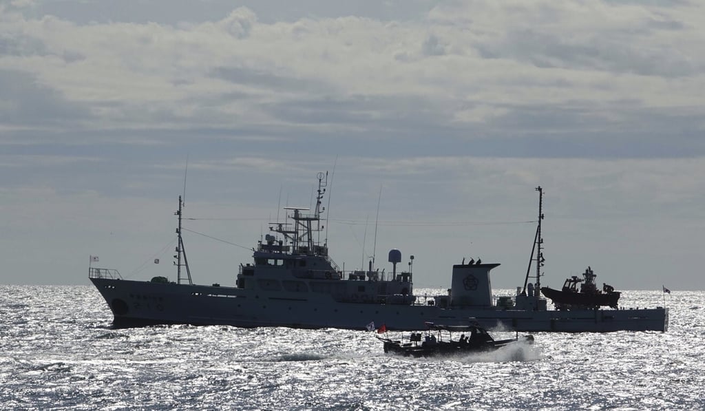 South Korea's government ships are seen near Yeonpyeong island on September 25, 2020. Photo: Yonhap via AP South Korea's government ships are seen near Yeonpyeong island on September 25, 2020. Photo: Yonhap via AP