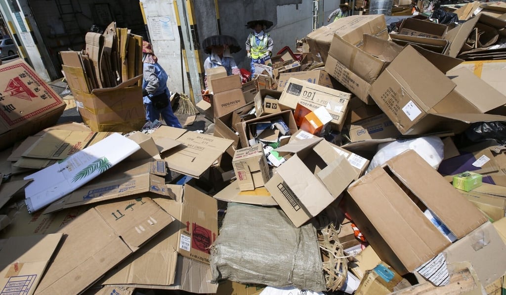 For years, almost all of Hong Kong’s waste paper has been exported to mainland China, but this will stop at the end of the year. Photo: David Wong For years, almost all of Hong Kong’s waste paper has been exported to mainland China, but this will stop at the end of the year. Photo: David Wong