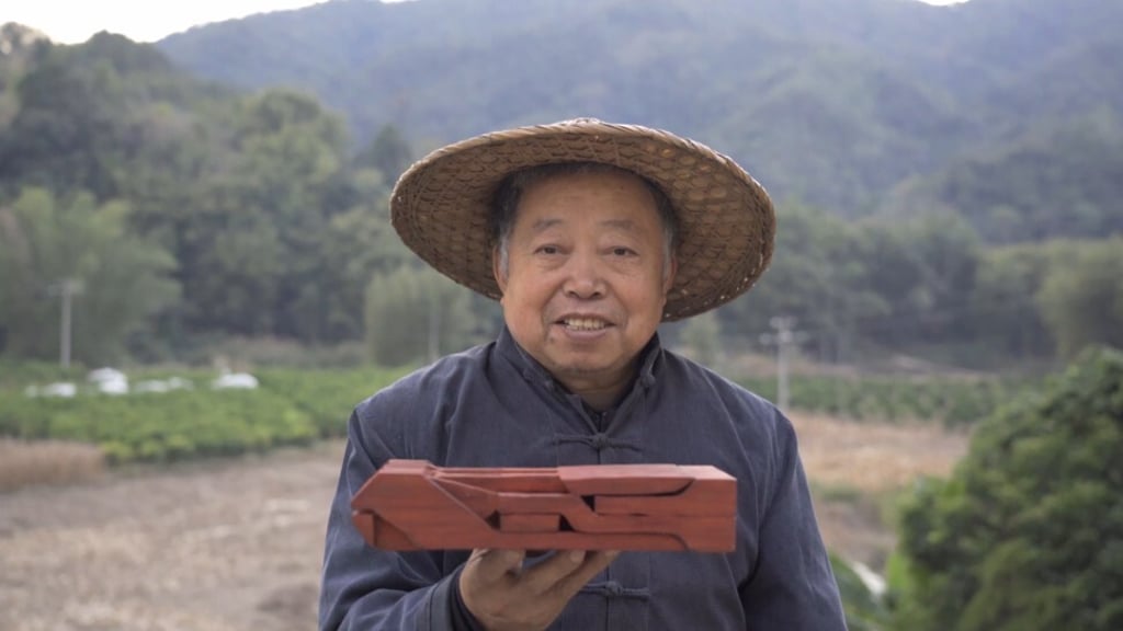 Wang uses the ancient woodworking technique of mortise and tenon in his designs. Photo: Wang Baocheng