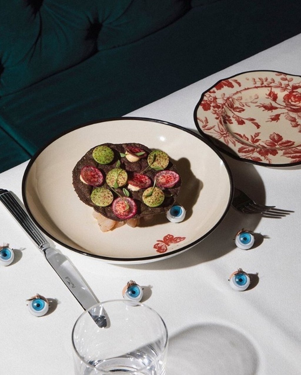 Looks as good as it tastes – Gucci Osteria’s purple corn tortada. Photo: Gucci