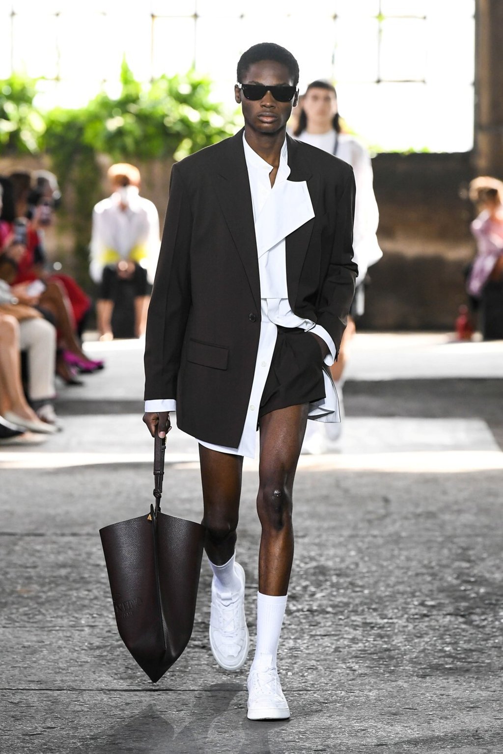 Valentino’s spring/summer 2021 menswear followed similar style principles as its womenswear. Photo: Valentino/Reuters