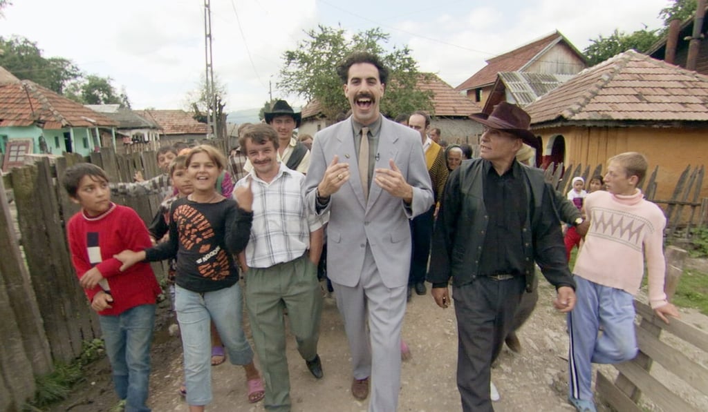 Sacha Baron Cohen in the 2006 movie ‘Borat: Cultural Learnings of America for Make Benefit Nation of Kazakhstan’. Photo: AP Sacha Baron Cohen in the 2006 movie ‘Borat: Cultural Learnings of America for Make Benefit Nation of Kazakhstan’. Photo: AP
