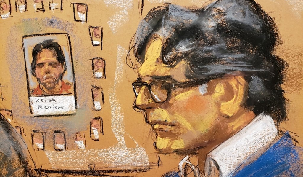 A courtroom sketch depicts NXIVM leader Keith Raniere listening during his trial in New York in June 2019. Photo: Reuters