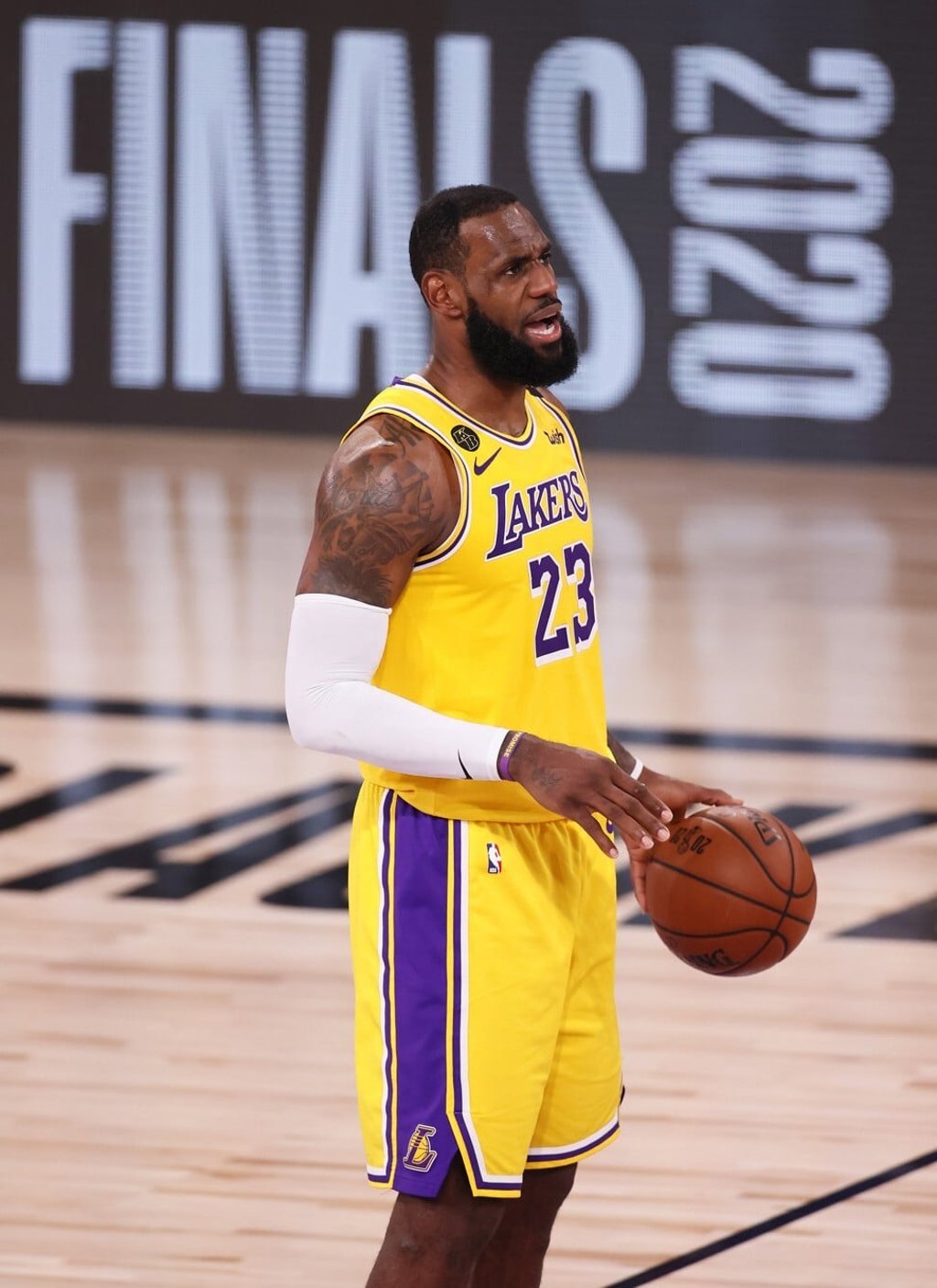 Lakers forward LeBron James scored 25 points in game one of the NBA Finals. Photo: EPA